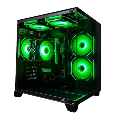 Computer Desktop PC AMD Ryzen 7 5700G Up to 4.6GHz Prebuilt PC 16G RAM DDR4 1TB M.2 SSD ARGB Fan Gaming Computer Tower