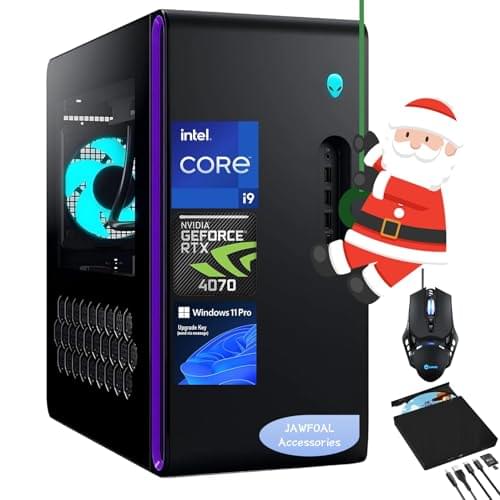 Alienware Aurora R16 Gaming Desktop – 24-core i9-13900F, NVIDIA GeForce RTX 4070, 64GB DDR5 RAM, 2TB SSD, 1TB HDD, Windows 11 Pro, Bundle JAWFOAL Accessories